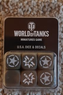 World of Tanks Miniatures Game: U.S.A. Dice and Decals