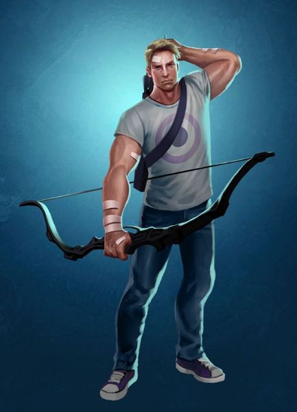 hawkeye bow and arrow drawing