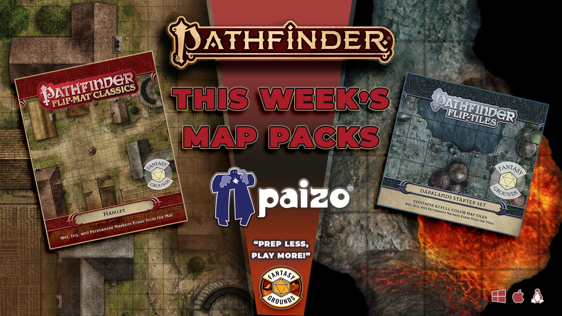 Paizo Publishing Pathfinder - Mappa Perilous Paths, 18 Tessere Da Gioco 5x8 Pollici, Per Giochi Di Ruolo - 4