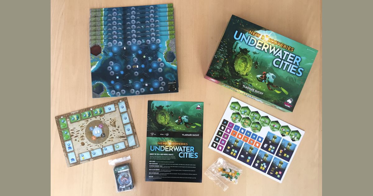 ボードゲーム　アンダーウォーターシティーズ： 新たな発見 日本語版 (Underwater Cities：New Discoveries) Amazon.com: Rio Grande Games Underwater Cities: New
