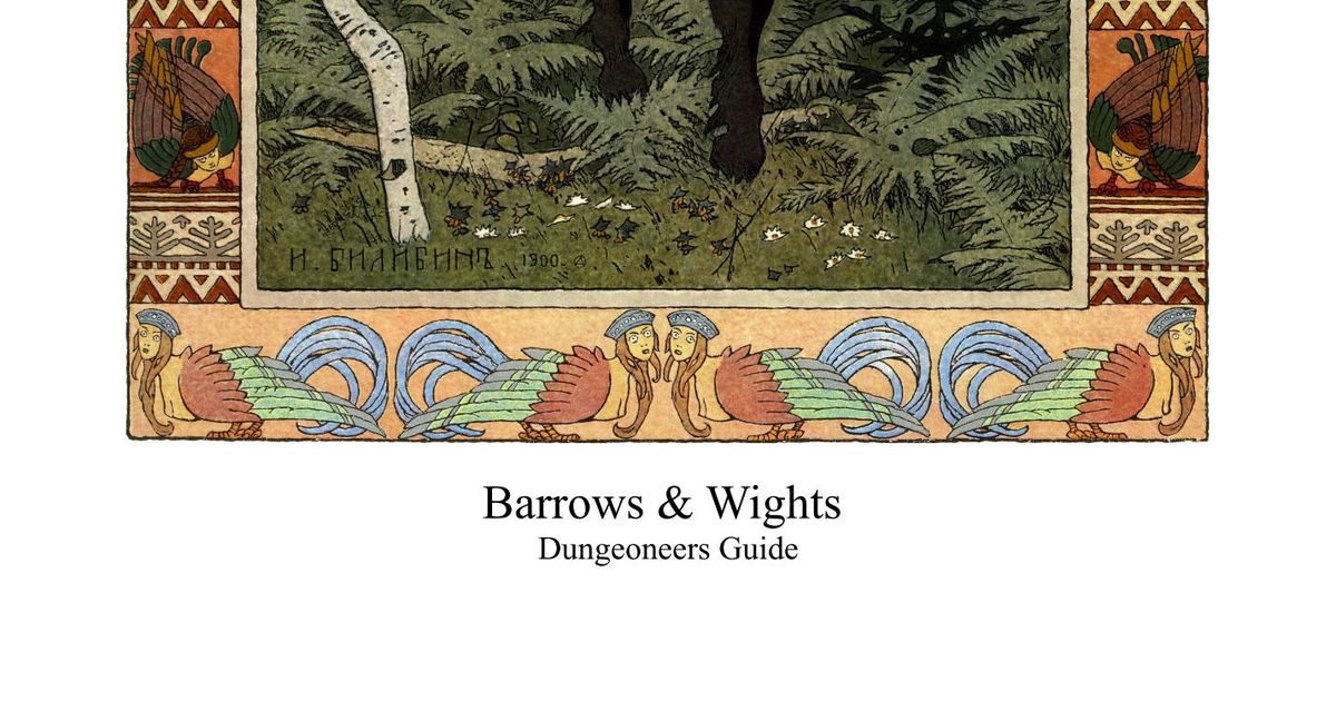 Barrows & Wights Dungeoneers Guide | RPG Item | RPGGeek