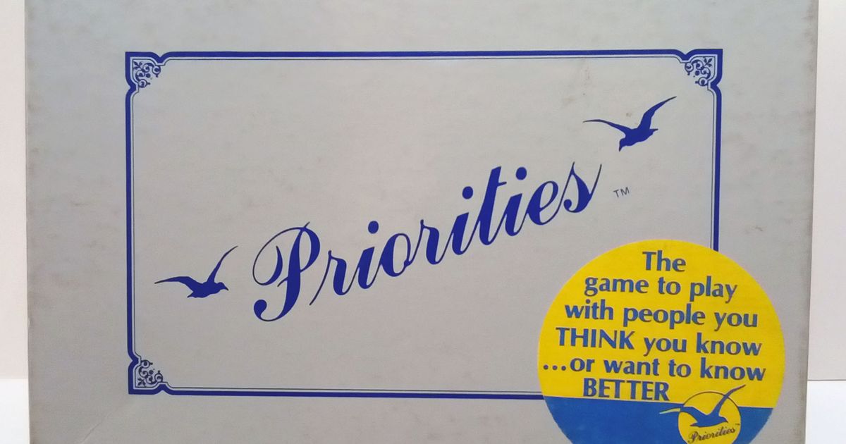 Priorities Board Game BoardGameGeek