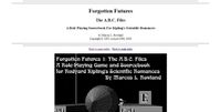 RPG Item: Forgotten Futures I: The A.B.C. Files
