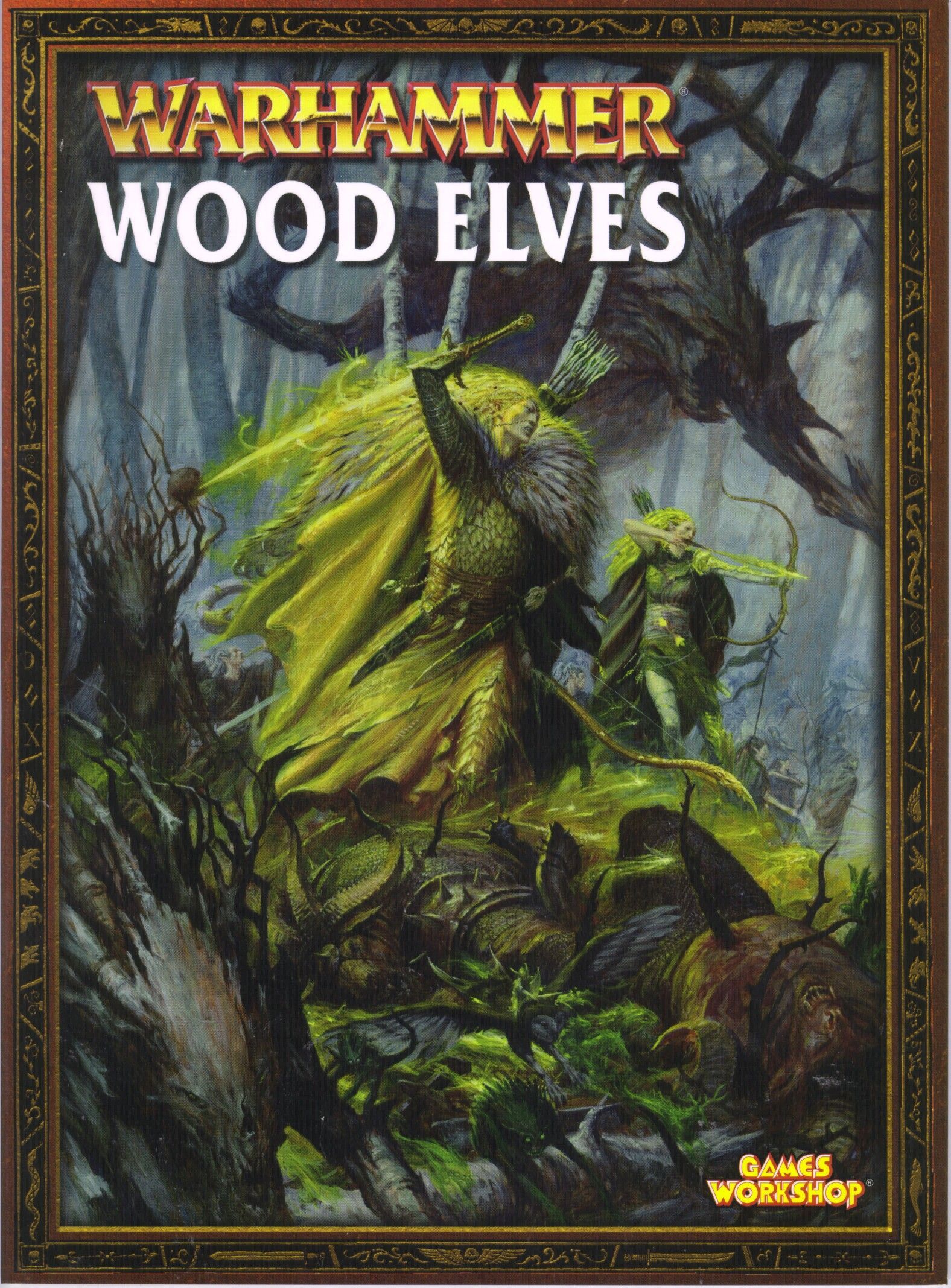 Warhammer (Sixth Edition): Wood Elves box art