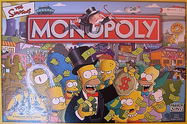 The Simpsons 2003 Monopoly Replacement Parts Spare Property Cards 