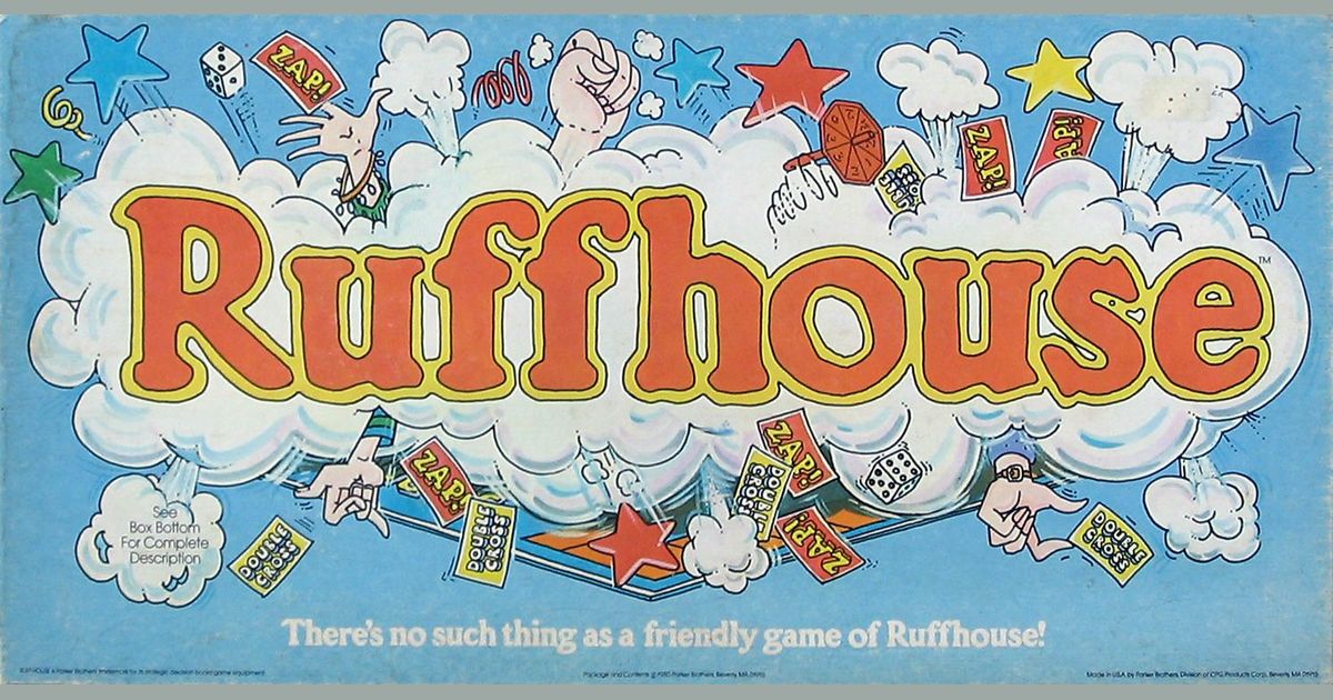 RUFFHOUSE BOARD GAME FROM PARKER BROTHERS GAME 