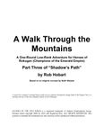 RPG Item: CoEE42: Shadow's Path, Part 3: A Walk Through the Mountains
