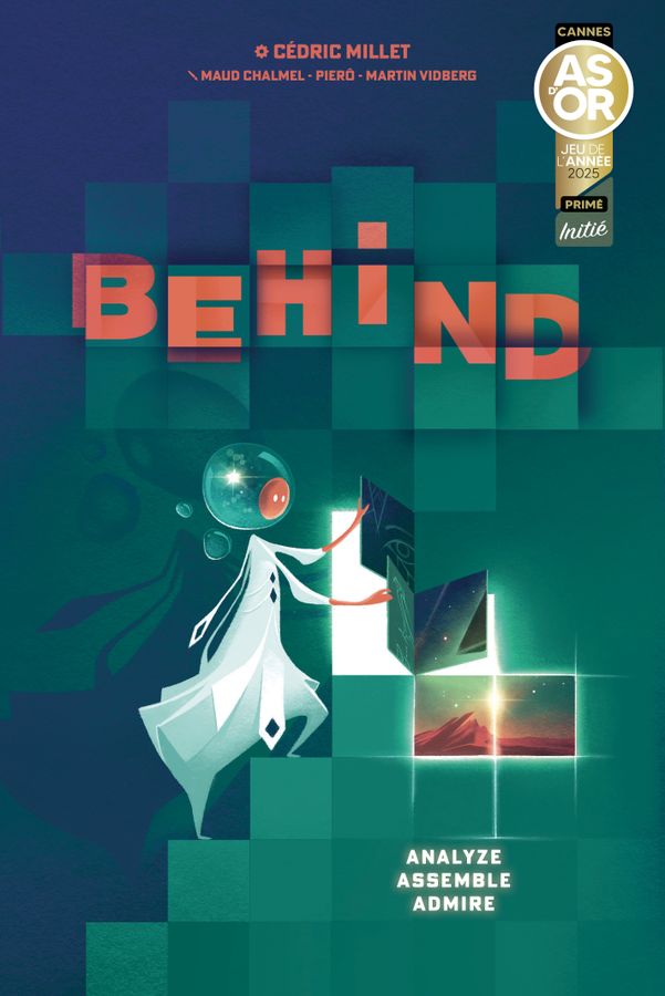 Behind gioco da tavolo cooperativo di deduzione per 1-99 giocatori - copertina ufficiale KYF Edition