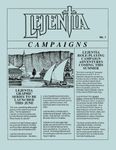 Issue: Lejentia Campaigns (Issue 1 - 1989)