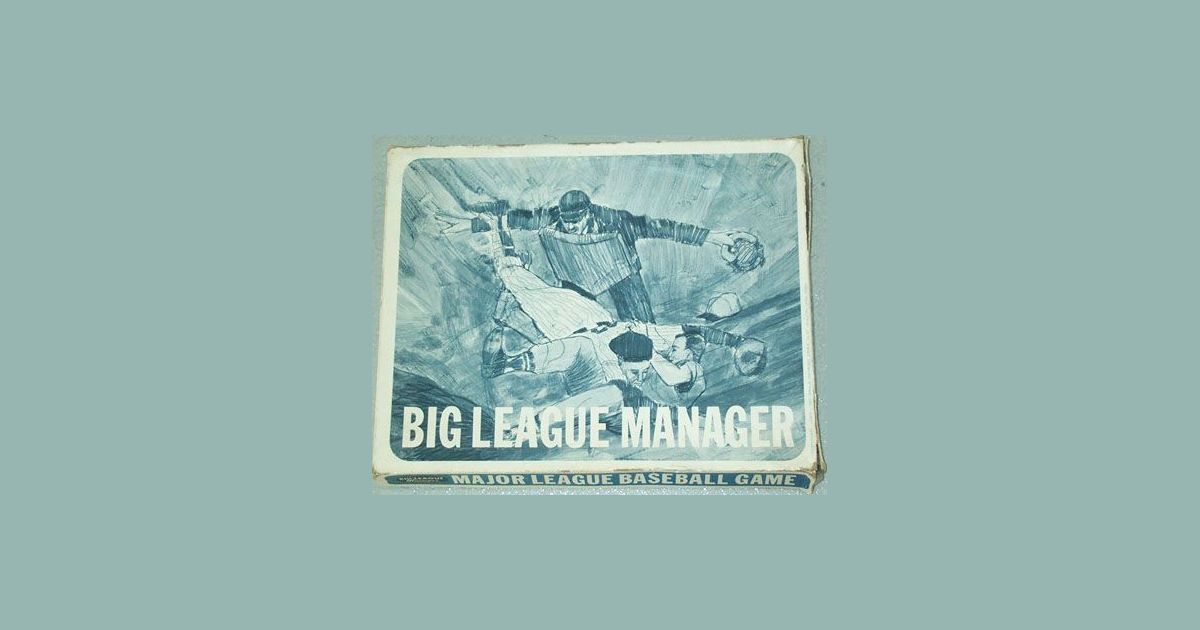 Big League Manager Baseball Game Board Game BoardGameGeek