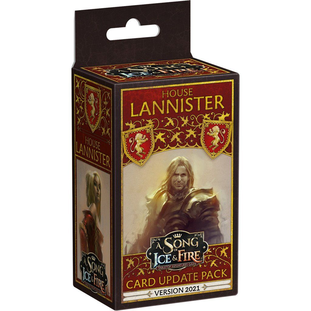 A Song of Ice & Fire: Tabletop Miniatures Game – Lannister 2021 Card Update Pack cover