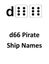 RPG Item: d66 Pirate Ship Names