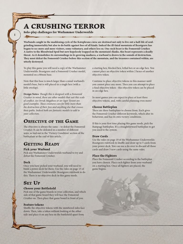 Warhammer Underworlds: A Crushing Terror box art