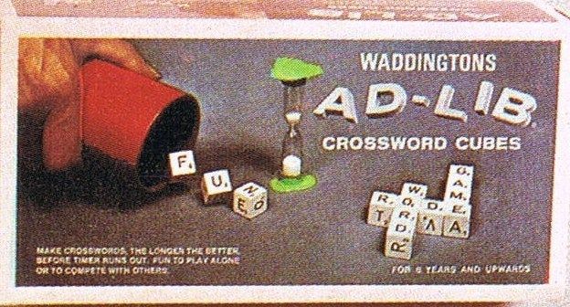 Ad-Lib Crossword Cubes