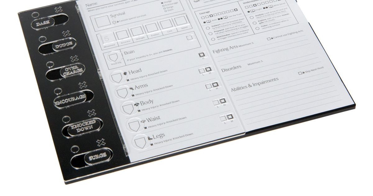 Kingdom Death Monster Dead Kingdom Character Console Board Game