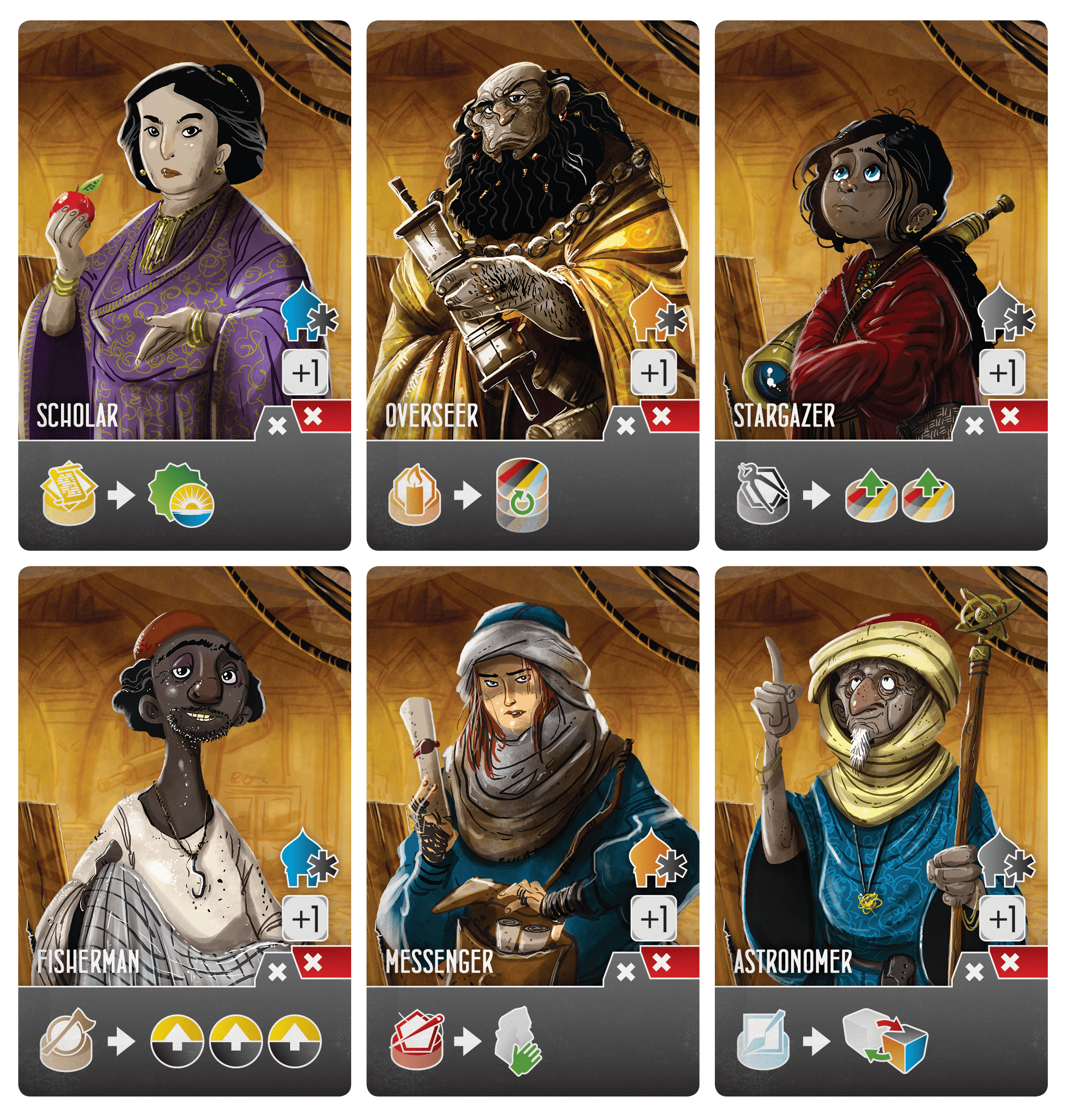 Inventors of the South Tigris: Townsfolk Promo Cards