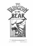 RPG Item: The Dungeon of the Bear: Level 1