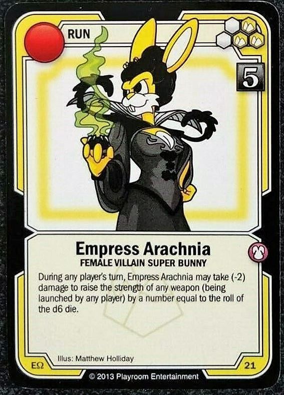 Killer Bunnies and the Ultimate Odyssey: Empress Arachnia Promo Card
