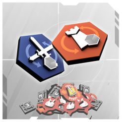 6: Siege – 3D Printed Color Tokens Set
