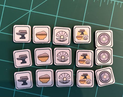 What's on the back of the die tiles? | The White Castle