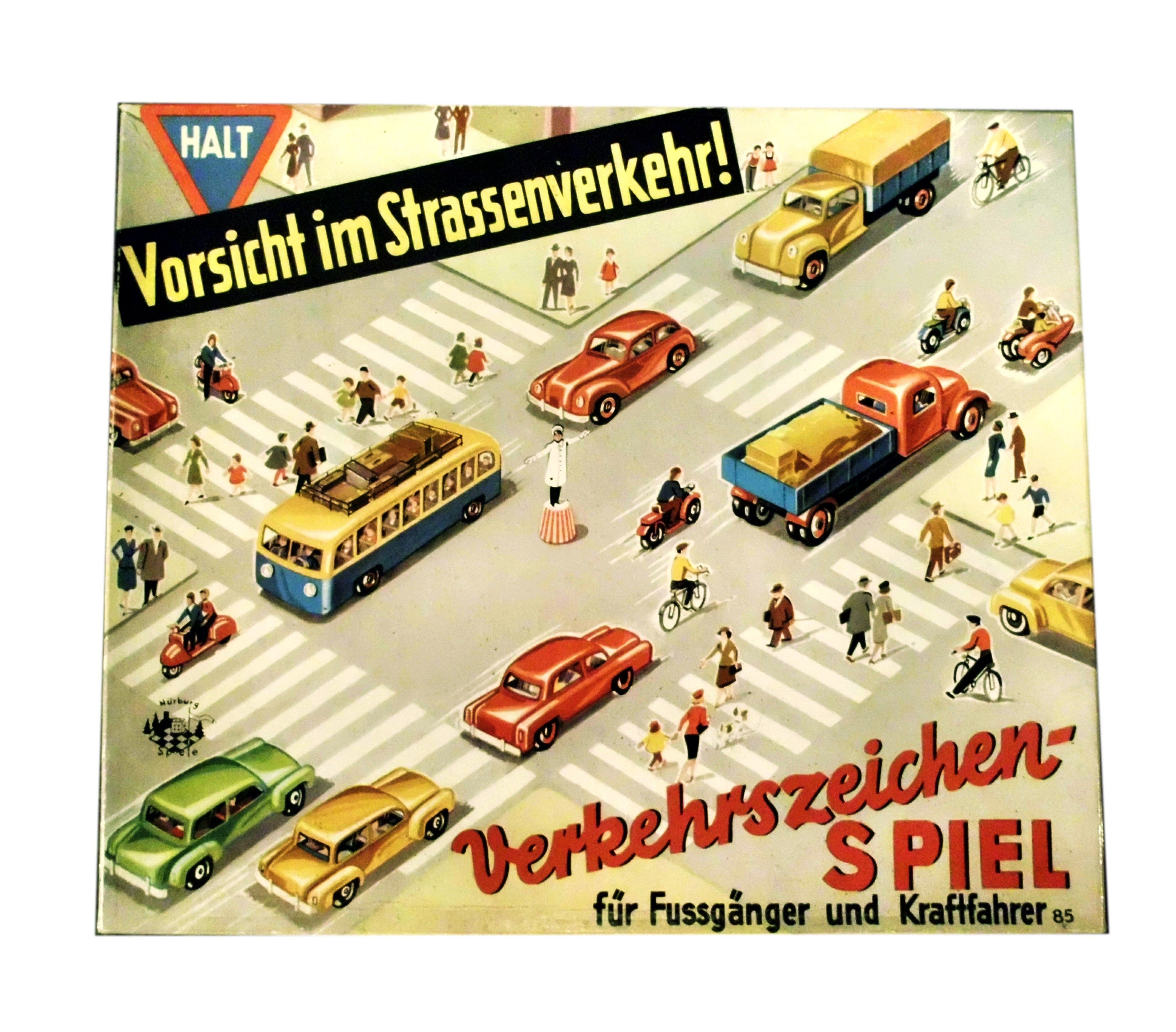 Vorsicht im Straßenverkehr: Verkehrszeichenspiel