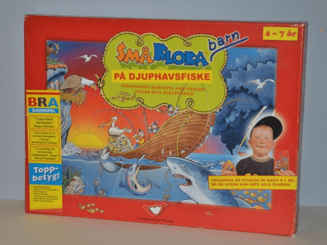 Små kloka barn på djuphavsfiske