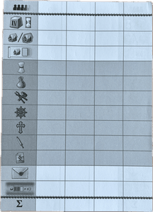 Tybor der Baumeister: Scoring Pad