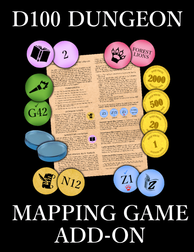 D100 Dungeon: Mapping Game – Add-On