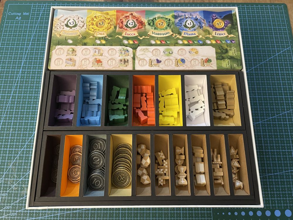 Full replacement for the included insert The Palaces of Carrara