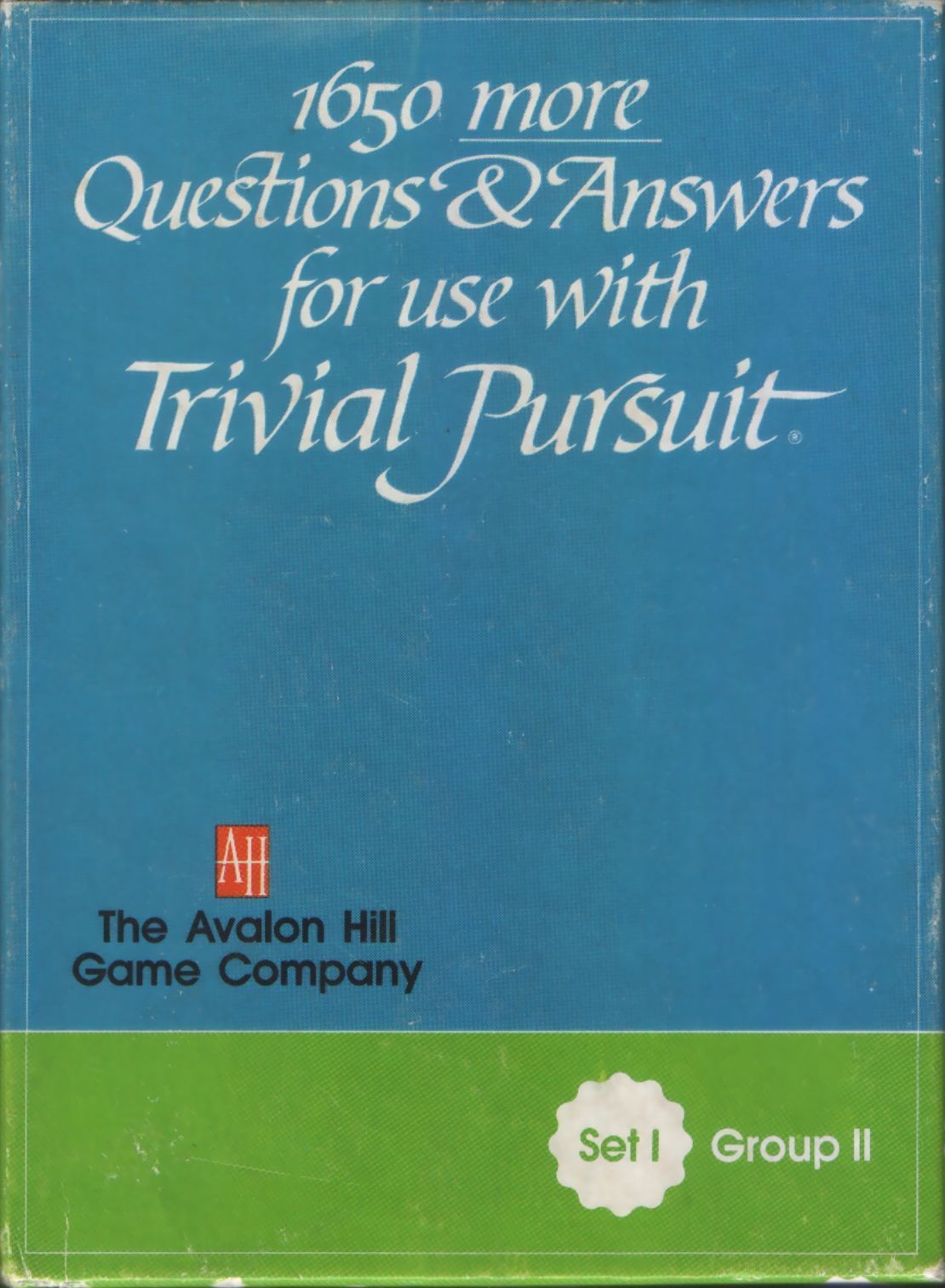 Coperta 1650 more Questions & Answers for use with Trivial Pursuit: Set I, Group II