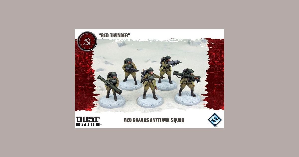 Dust Tactics Red Guards Anti Tank Squad Red Thunder Board Game Boardgamegeek