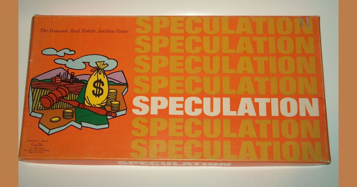 Speculation The Dynamic Real Estate Auction Game Board Game