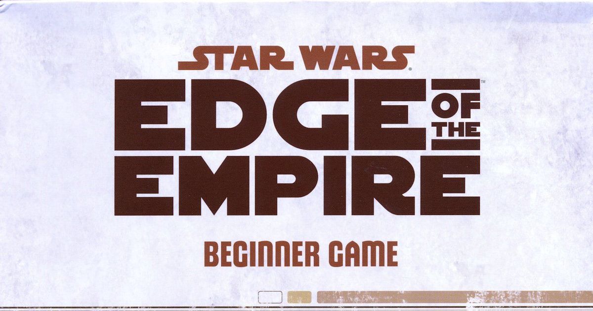 Star Wars: Edge of the Empire Beginner Game | RPG Item | BoardGameGeek