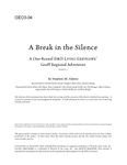 RPG Item: GEO3-04: A Break in the Silence