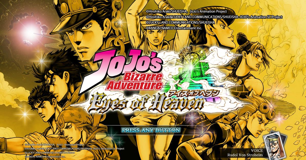 JOJO'S BIZARRE ADVENTURE: EYES OF HEAVEN (English Subs) for PlayStation 4  [PS4]