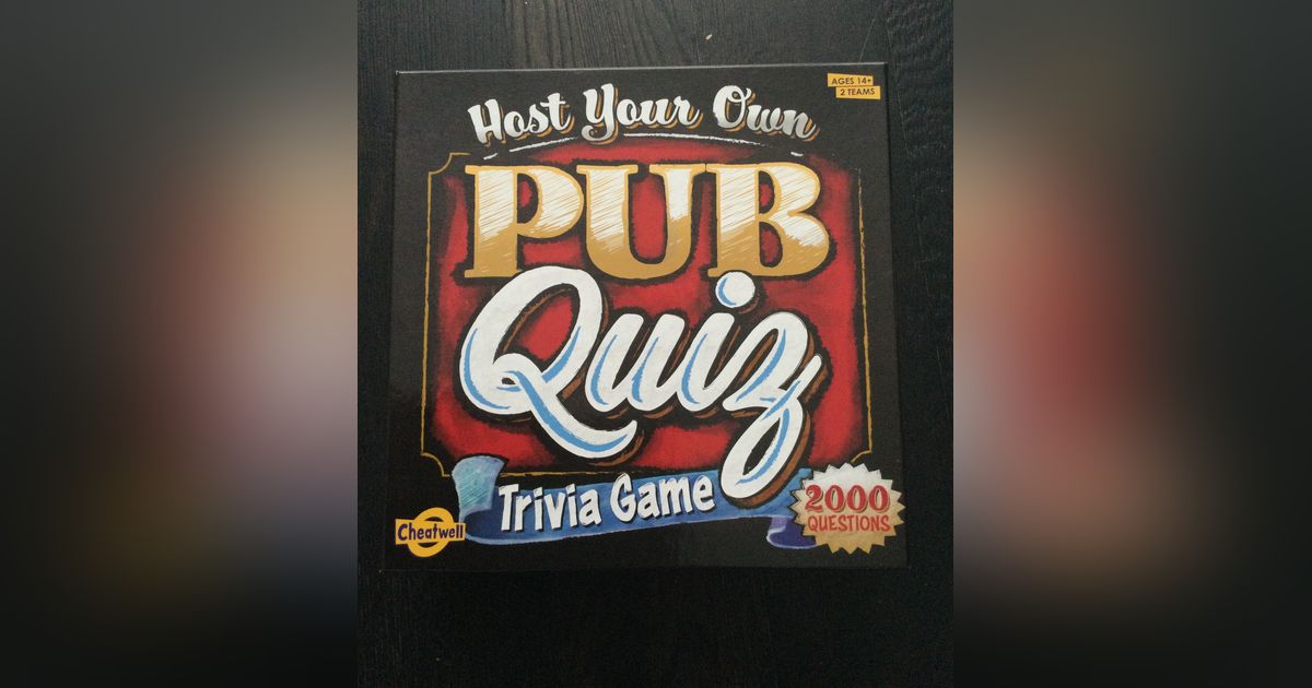 Host Your Own Pub Quiz Board Game BoardGameGeek