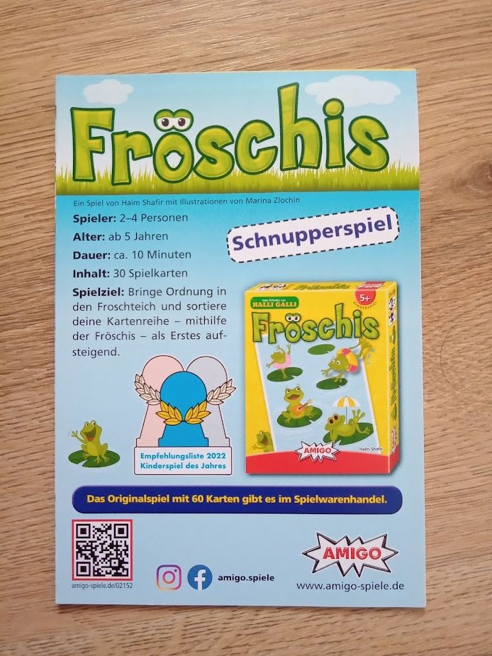 Fröschis Schnupperspiel