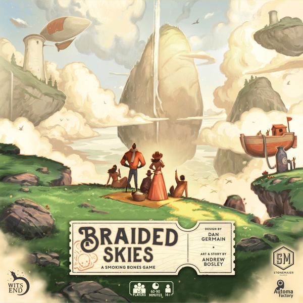 Braided Skies, Stonemaier Games, 2026 — front cover (image provided by the publisher)