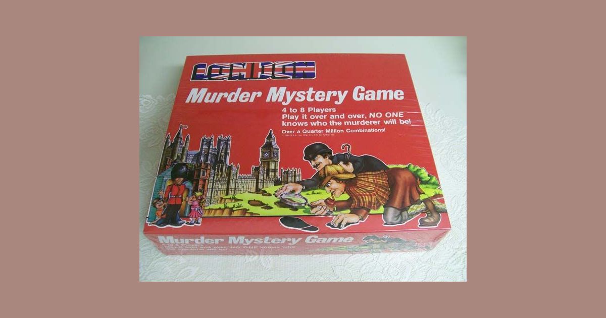 London Murder Mystery Board Game