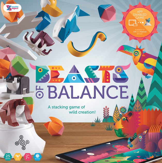 A Digital Tabletop Hybrid Family Stacking Game BOB Beasts of Balance 