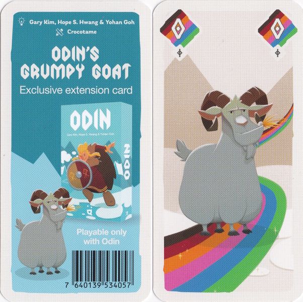 Odins grumpy goat card