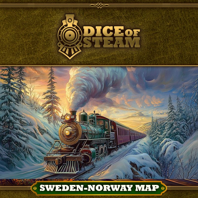 Dice of Steam: Sweden-Norway Map