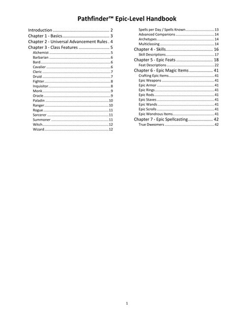 Pathfinder Epic-Level Handbook | RPG Item | RPGGeek