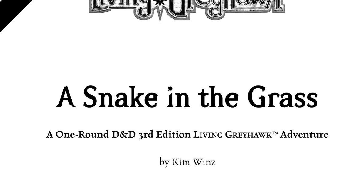 ADP106 A Snake in the Grass RPG Item BoardGameGeek
