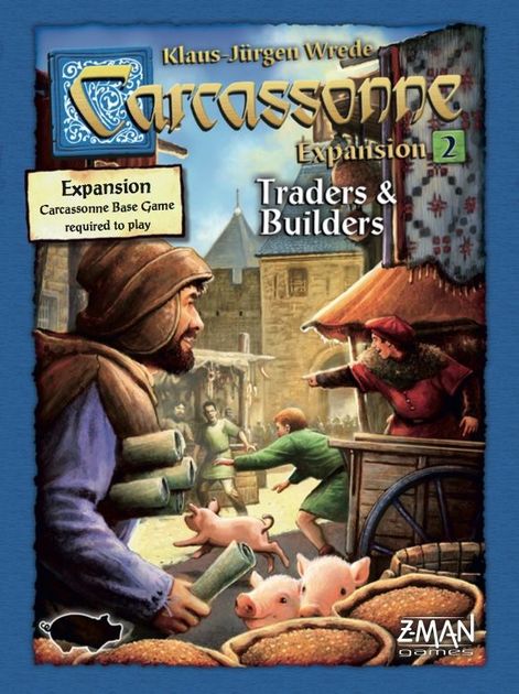 Carcassonne Traders & Builders expansion rare design original 