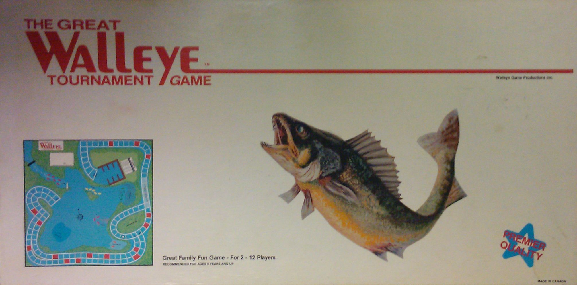 The Great Walleye Tournament Board Game doboz
