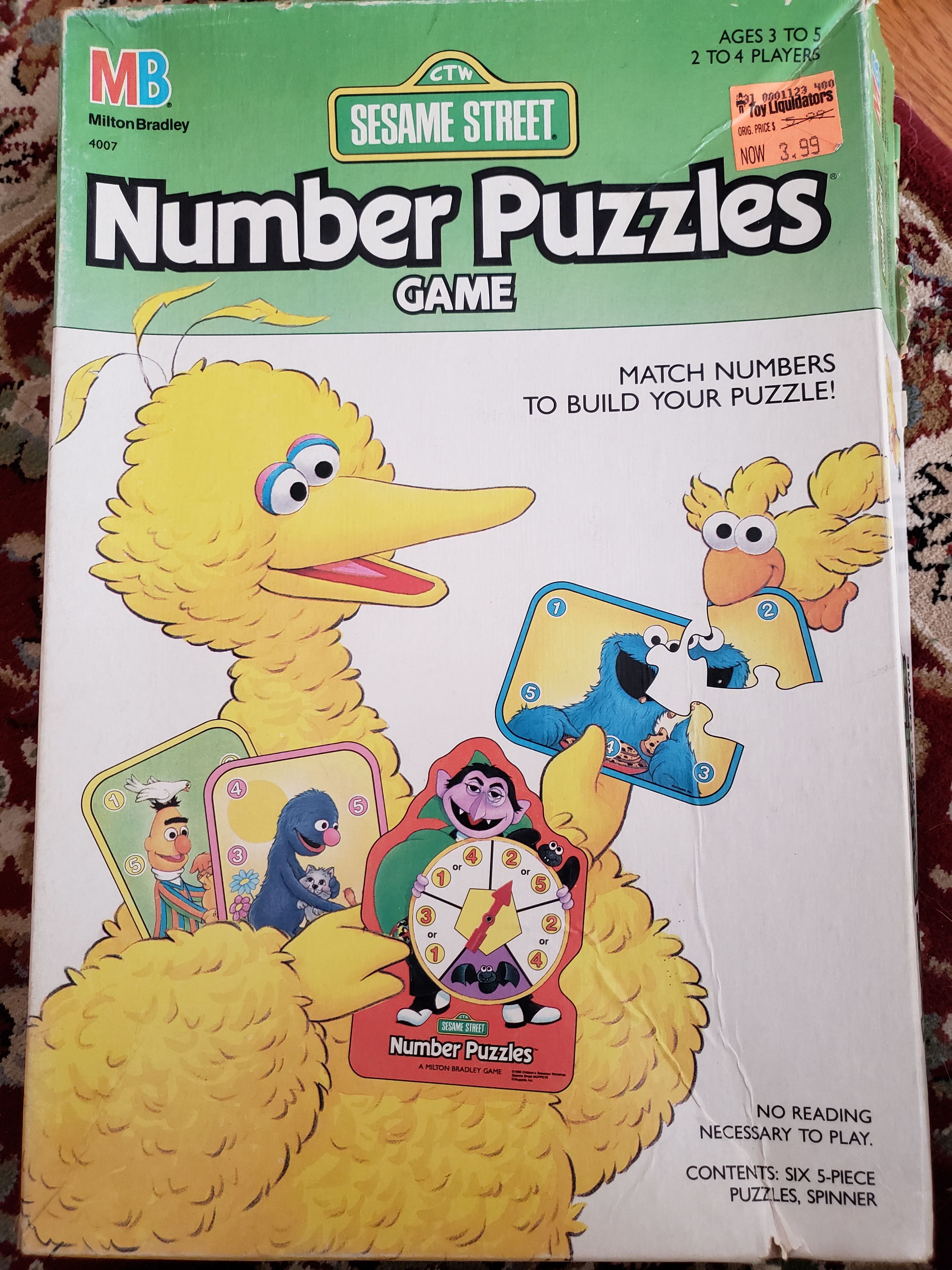 Sesame Street Number Puzzles Game cover