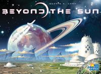 Beyond the Sun, Rio Grande Games, 2020 — front cover (image provided by the publisher)