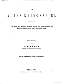 Ein Altes Kriegsspiel