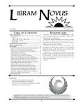 RPG Item: Libram Novus #03